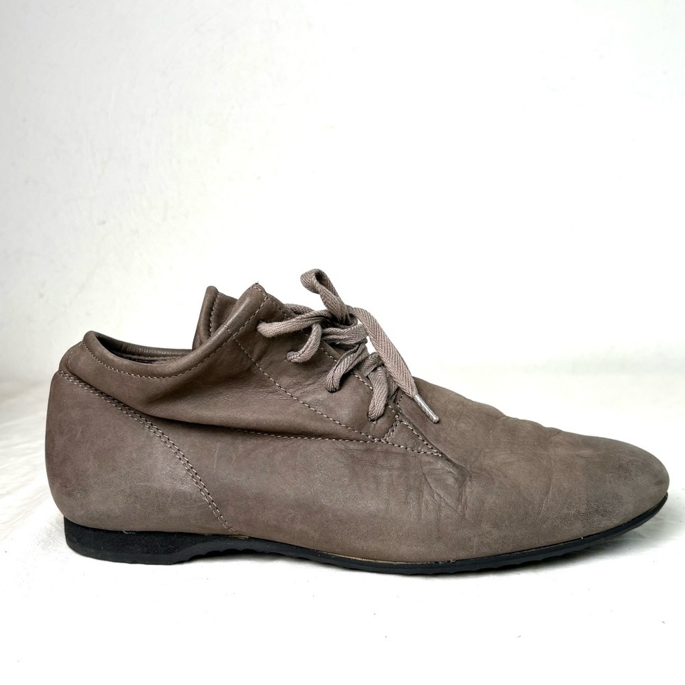 PAUL GREEN Soft Leather Taupe Lace Up Comfy Ankle Bootie Sneaker Shoe 4.5 (US 7)